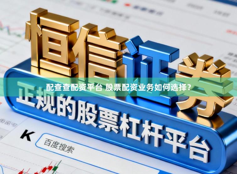 配查查配资平台 股票配资业务如何选择？