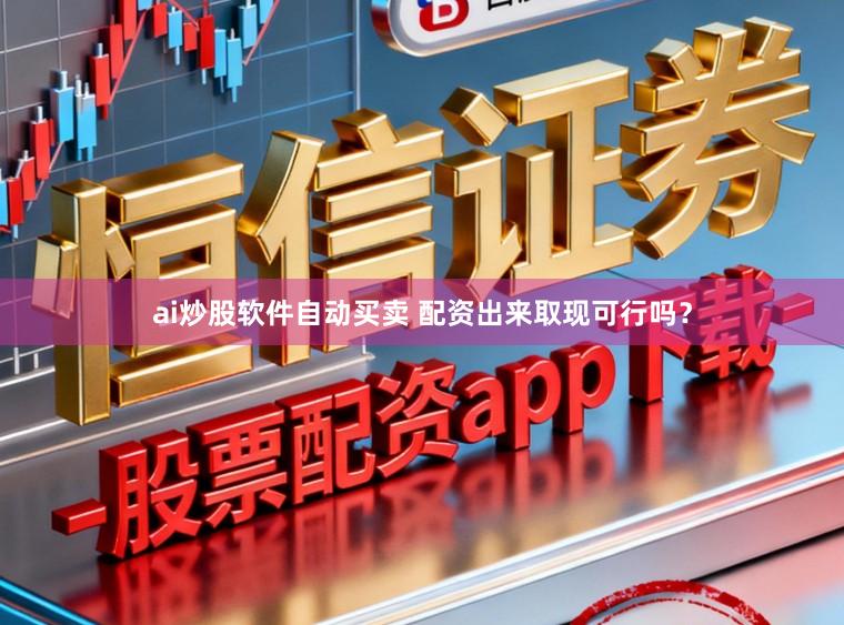 ai炒股软件自动买卖 配资出来取现可行吗？